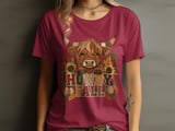 Howdy Fall Highland Cow Tee thumbnail 5