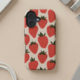 Vintage Strawberry Pattern MagSafe® Phone Case thumbnail 5