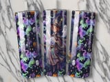 Whimsical Witch 20oz Skinny Tumbler Wrap PNG | Halloween Tumbler Design Seamless Digital Download for Spooky Cute Craft Projects thumbnail 2
