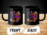 I Dont Run From Ghosts Black Cat Mug thumbnail 4
