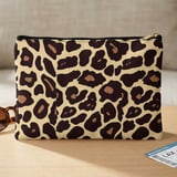 Chic Leopard Print Laptop Sleeve, Animal Print Accessory Pouch, Trendy Wild Jungle Pattern Tech Case thumbnail 12