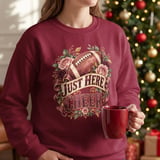 Just Here To Cheer Football Tee thumbnail 12