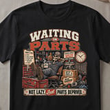 Waiting On Parts Mechanic Tee thumbnail 1
