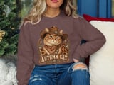 Autumn Cat Cowboy Tee or Sweatshirt thumbnail 12