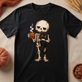Skeleton Coffee and Black Cat Tee thumbnail 6