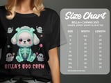 Cute Poodle Skeleton Costume Sweatshirt, Kids Halloween Cozy Pullover, Adorable Ghost Companions Design, adult and kid size t-shirts thumbnail 7