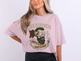 Bearded Inked Awesome T-Shirt, Tattoo Day Tee, Skull Rose, Beard Lover, Funny Graphic Shirt, Men's Women's Unisex thumbnail 6