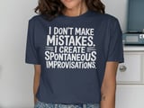 I Don't Make Mistakes Improvisation Clarinet Graphic Tee thumbnail 9