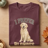 I Prefer Blondes Dog Tee thumbnail 6
