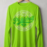Pickleball Sport-Tek Long Sleeve Tee, That's What I Do I Play Pickleball And I Know Things, Sun Shield Shirt thumbnail 10