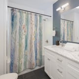Watercolor Meadow Dreams Shower Curtain thumbnail 3