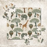Digital Pattern, Giraffe, Elephant, Hot Air Balloon, Trees Digital Bundle, Safari Animals, Illustration, Printable Art, Graphic Design thumbnail 7