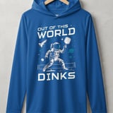 Pickleball Sport-Tek Performance Hood, Out of This World Dinks, Lightweight Hoodie thumbnail 3