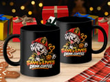 Save Lives Drink Coffee Mug thumbnail 3