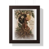 Black Woman Roots Poster, African American Framed Art Print, Ancestral Strength Wall Decor, Melanin Botanical Floral Artwork, Gift For Her thumbnail 14