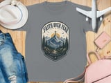 Faith Over Fear Christian Youth T-Shirt | Rustic Mountain Cross Graphic Tee | Inspirational Walk By Faith Religious Top | Spiritual Nature Gift thumbnail 12