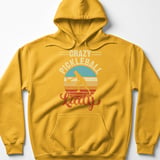 Pickleball Gildan Fleece Hoodie, Crazy Pickleball Lady Vintage Silhouette, Warmup Match Court Pullover thumbnail 10