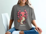 Cancer Zodiac Axolotl Graphic Tee thumbnail 6
