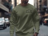 Vintage Hot Rod Sweatshirt, Classic Car Enthusiast Pullover, Pismo Street Rods Crewneck, Retro Automobile Jumper, Gift for Car Guy Dad thumbnail 2