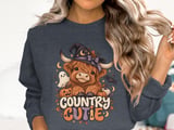 Country Cutie Highland Cow Tee or Sweatshirt thumbnail 7