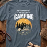 Weekend Forecast Camping T-Shirt thumbnail 3