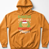 Pickleball Gildan Fleece Hoodie, Santas Favorite Pickleball Player, Festive Winter Court Pullover thumbnail 9