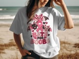 Faux Patchwork Bats For Boobs Tee thumbnail 2