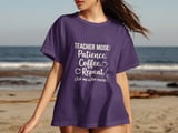Teacher Mode Patience Coffee Tee thumbnail 1