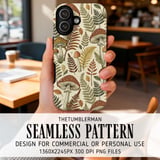 Whimsical Mushroom Forest Digital Pattern Size Bundle Png thumbnail 6