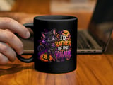 I'd Rather Be The Villain Black Cat Mug thumbnail 5
