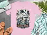 Jonah Had One Job T-Shirt, Funny Christian Humor Tee, Vintage Bible Story Apparel, Religious Faith Nautical Graphic Shirt Gift thumbnail 1