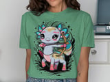 Kawaii Axolotl Archer T-Shirt thumbnail 8