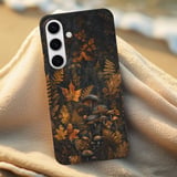 Moody Forest Mushroom Tough Phone Case, Dark Cottagecore Autumn Leaves Phone Cover, Goblincore Witchy Fall Botanical Case Gift for Nature thumbnail 6