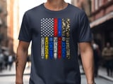 First Responder American Flag Tee thumbnail 3