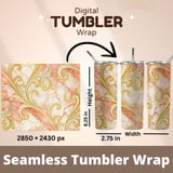 20 oz Tumbler Wrap, Gold Marble Sublimation Design, Straight Tapered Tumbler Design, Digital Download, Tumbler png thumbnail 5
