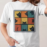 Retro Peeking Cats T-Shirt, Vintage Cat Lover Sweatshirt, Cute Kitty Tee, Funny Cat Mom Gift Shirt for Pet Owners thumbnail 7