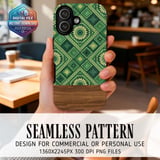 Green Tribal Mandala Digital Art thumbnail 2
