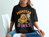 Pickleball Comfort Colors Shirt, Monster Dinks, Vintage Graphic Tee thumbnail 1