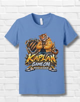 Kaplan Tiger Game On Youth Gaming T-Shirt, Boys Girls Gamer Tee, Orange Tiger Graphic Shirt, Pixo League thumbnail 14