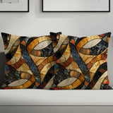 African Mosaic Art Decorative Pillow thumbnail 7