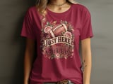Just Here To Cheer Football Tee thumbnail 3