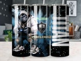 20oz Skinny Tumbler with Straw, Gorilla Gamer Tumbler, Gaming Cup, Video Game Gift for Boys and Teens thumbnail 1
