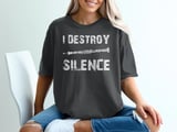 I Destroy Silence Oboe Graphic Tee thumbnail 1