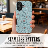 Charming Medical Doodle Digital Pattern Size Bundle Png thumbnail 6