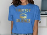 I Destroy Silence Percussion Graphic Tee thumbnail 10