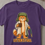 Litter's Full Cat Parody T-Shirt thumbnail 2