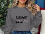 Cancer fighting t-shirt, Survivor In Progress T Shirt, Floral Cancer Awareness Tee, Chemo Gift, Warrior TShirt, Cancer Support Tee, Hope T thumbnail 3