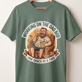 Dad Bod T-Shirt, Funny Dad Shirt, Father's Day Gift, Snack Lover Tee, Humorous Dad Life Graphic Top for Husband, Grandfather thumbnail 6