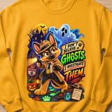 Halloween Ghosts Detective Chase Dog Sweatshirt thumbnail 3