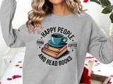 Happy People Tumbler, Coffee and Books Tumbler, Reading Tumbler, Book Lover Gift, Coffee Lover Tumbler, Gift for Readers, Readers Tumbler thumbnail 1